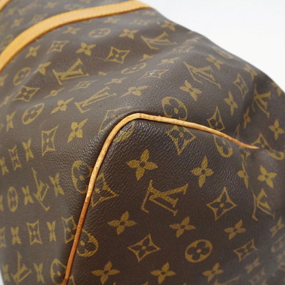 LOUIS VUITTON Brown Monogram Keepall 55 Boston Bag - Picture 7 of 14